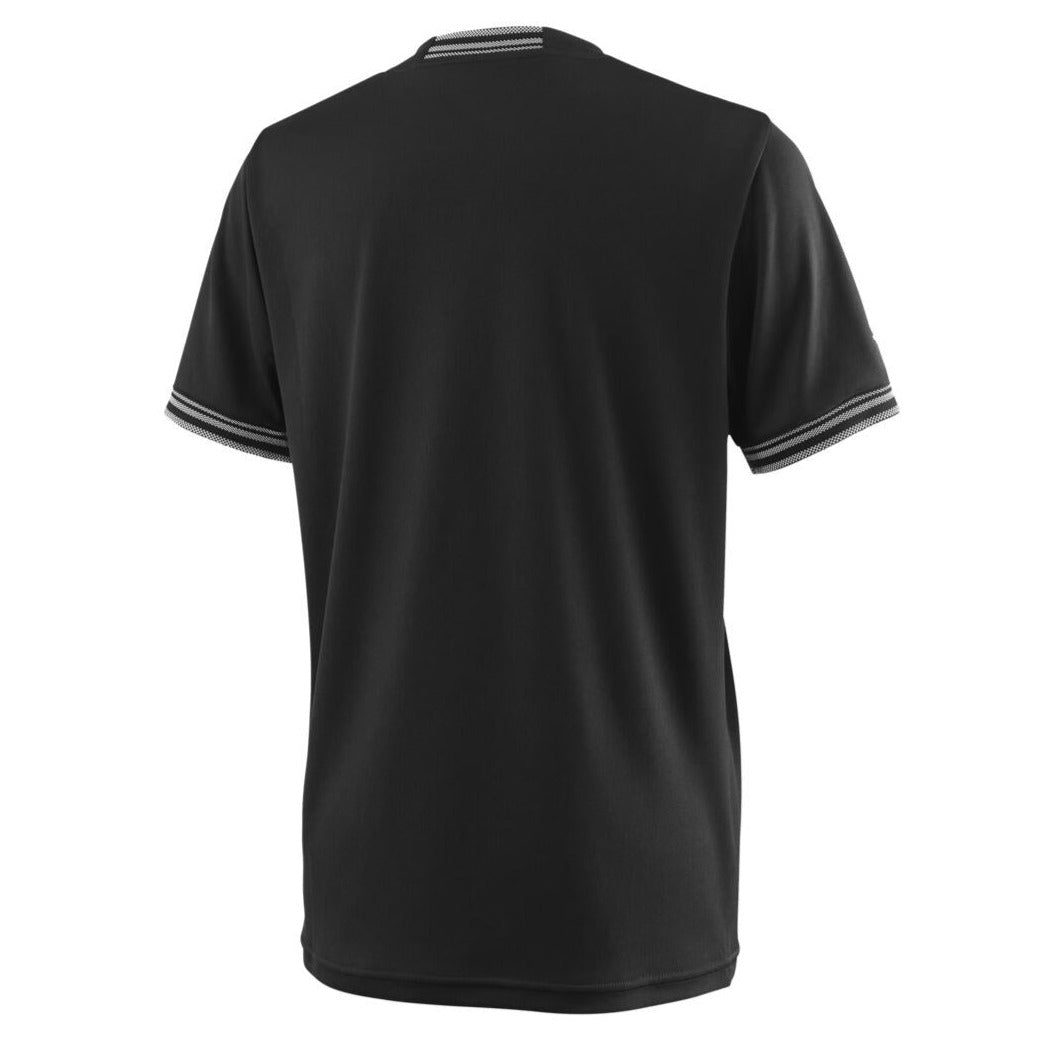 Wilson Boy's Team Solid Crew (Black) - RacquetGuys.ca