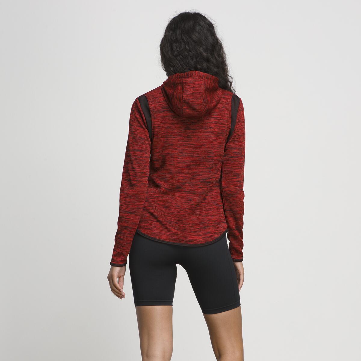 Wilson Women's Training Hooded Jacket (Red/Black) - RacquetGuys.ca