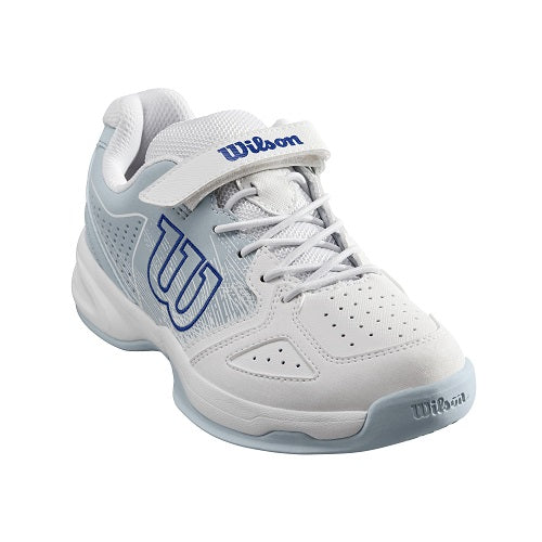 Wilson Stroke Junior Tennis Shoe (White/Blue) - RacquetGuys.ca