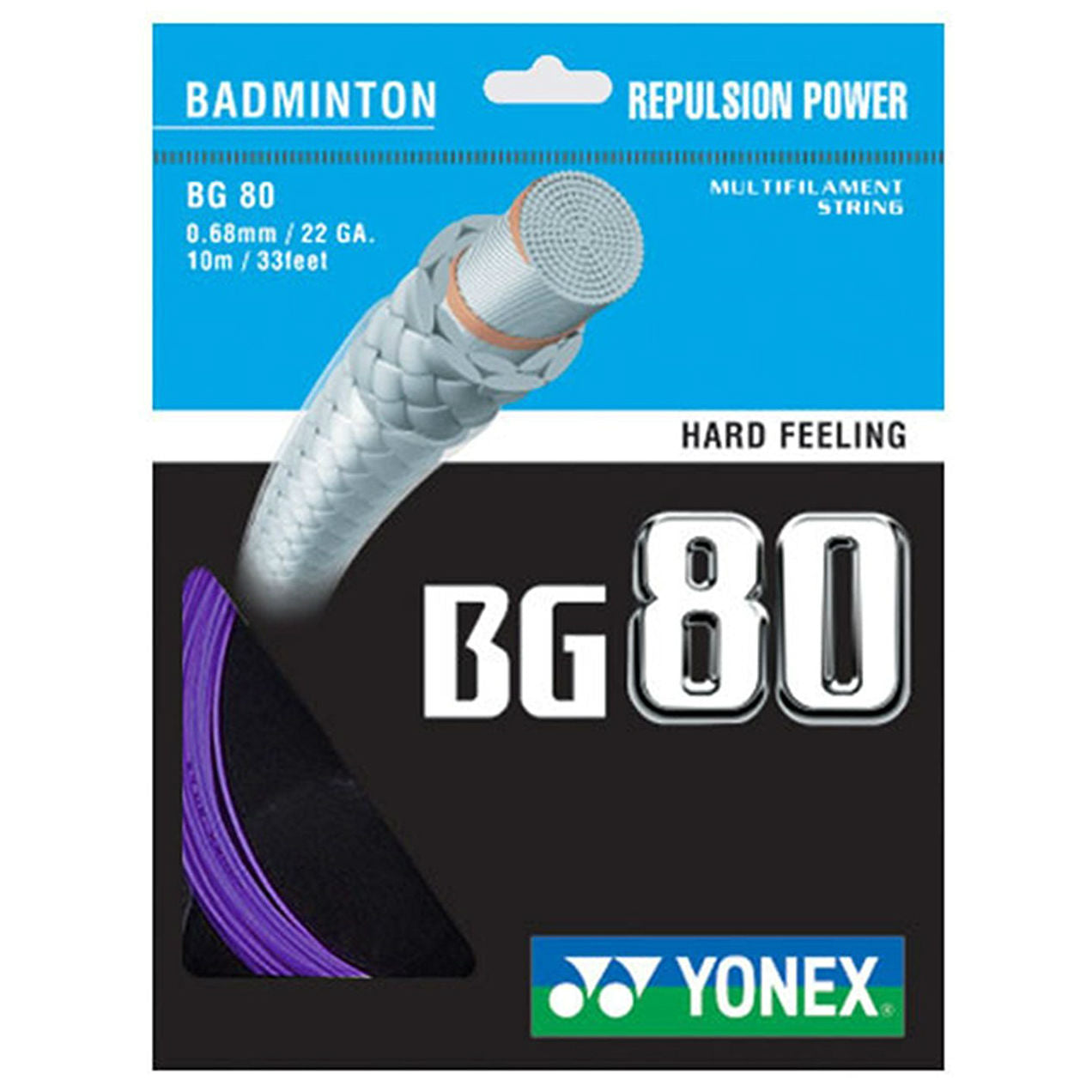 Yonex BG 80 Badminton String (Violet) - RacquetGuys.ca