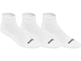 Asics Cushion Quarter Socks 3 Pack (White)