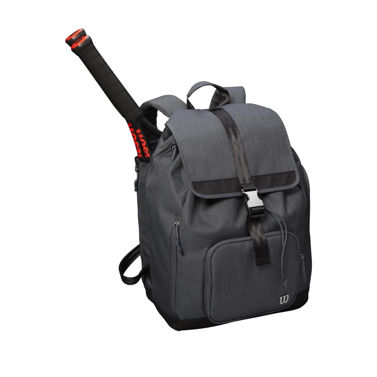 Wilson Women's Fold Over Backpack Racquet Bag (Grey) - RacquetGuys.ca