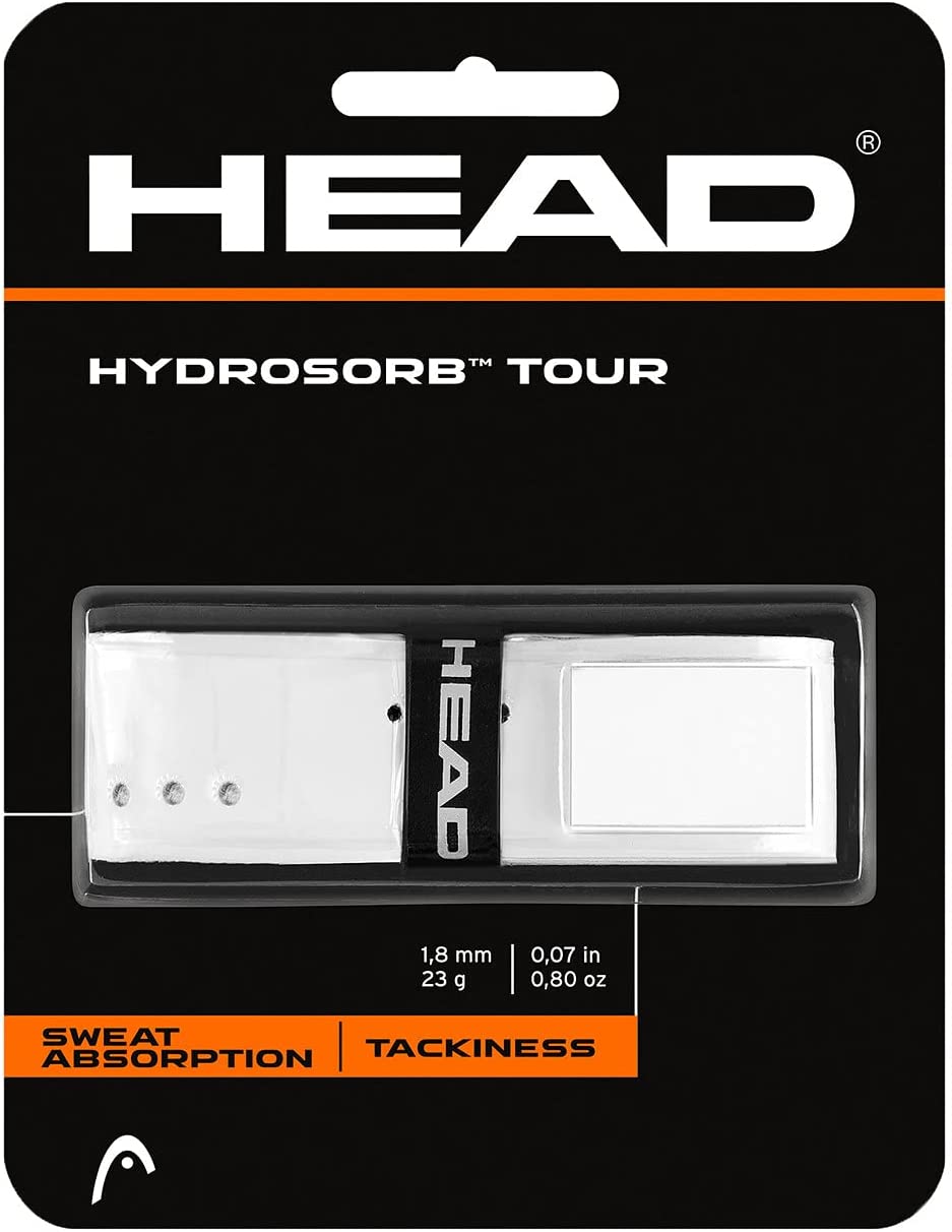 Head Hydrosorb Tour Replacement Grip (White) - RacquetGuys.ca