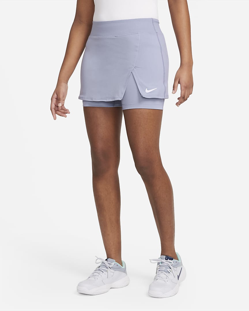 Nike Women's Dri-FIT Victory Stretch Skirt (Indigo Haze/White) - RacquetGuys.ca