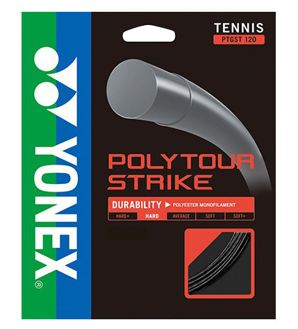 Yonex Poly Tour Strike 16L Tennis String (Black) - RacquetGuys.ca