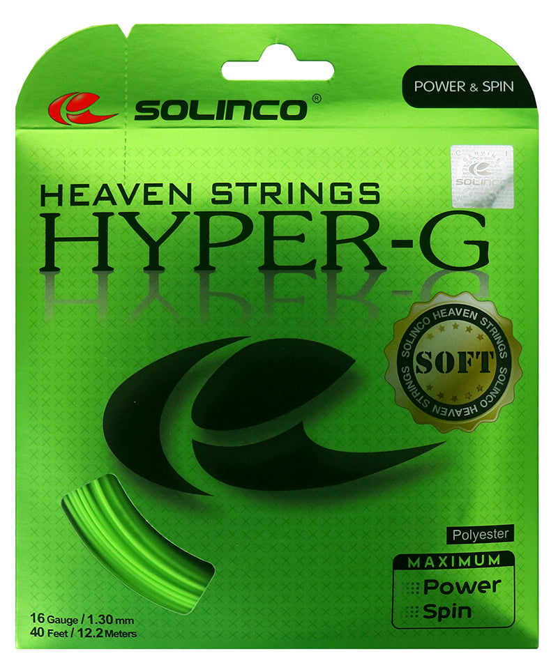 Solinco Hyper-G Soft 16L/1.25 Tennis String (Green) – RacquetGuys.ca