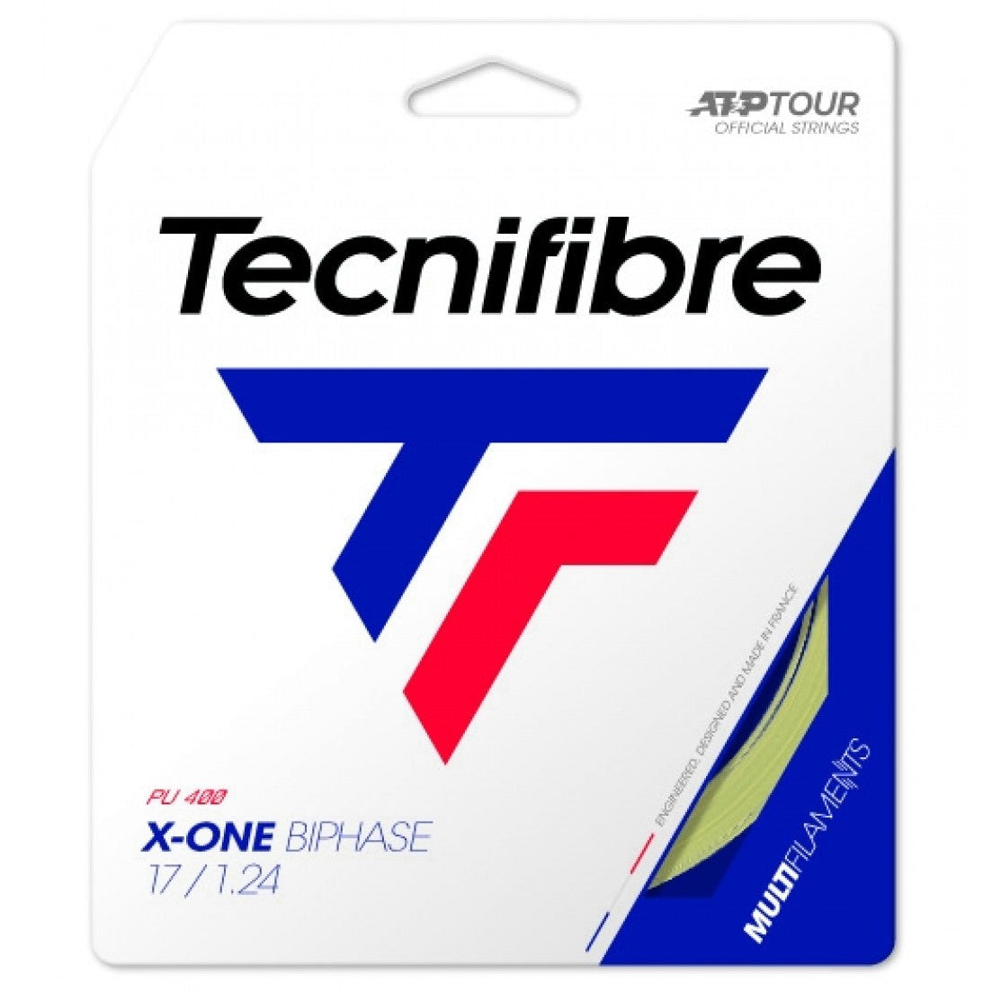 Tecnifibre X-One Biphase 17 Tennis String (Natural) - RacquetGuys.ca