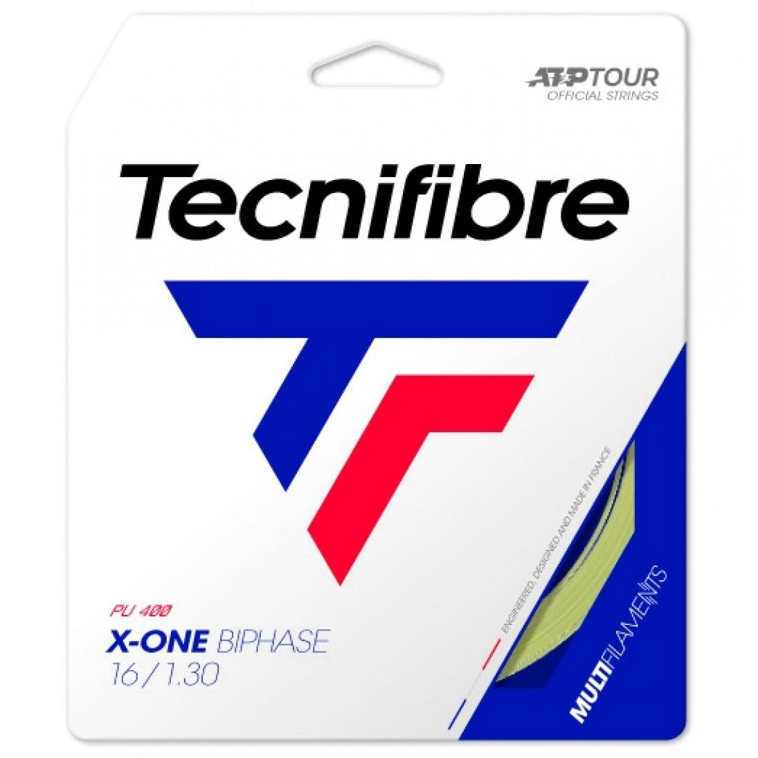 Tecnifibre X-One Biphase 16 Tennis String (Natural) - RacquetGuys.ca