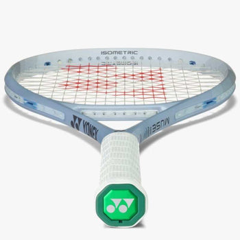 close-up view of a yonex muse tennis racquet 