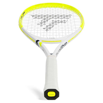 close-up view of a tecnifibre fire tennis racquet 