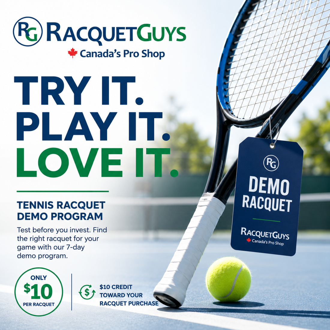 tennis racquet on court with a tennis ball.