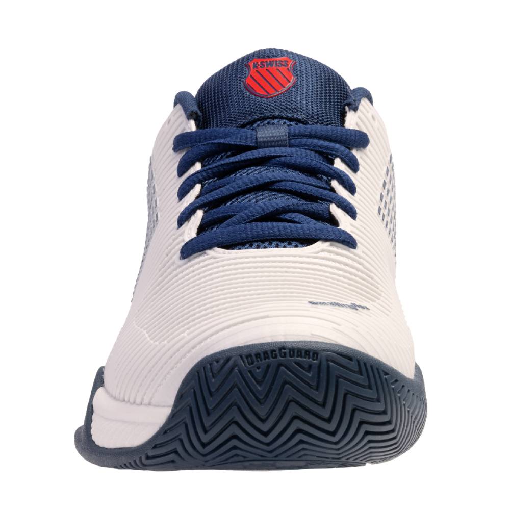 K-Swiss Hypercourt Express 2 Men's Tennis Shoe (White/Blue) - RacquetGuys.ca