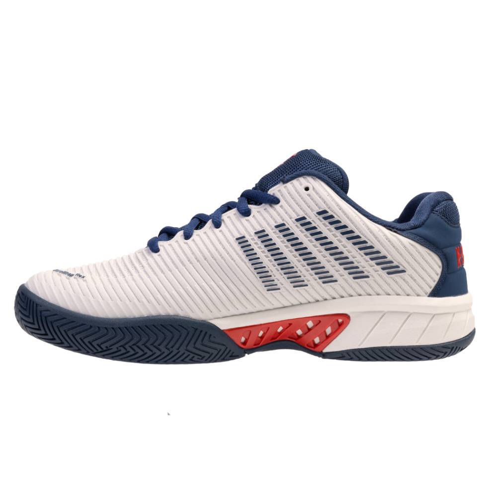 K-Swiss Hypercourt Express 2 Men's Tennis Shoe (White/Blue) - RacquetGuys.ca