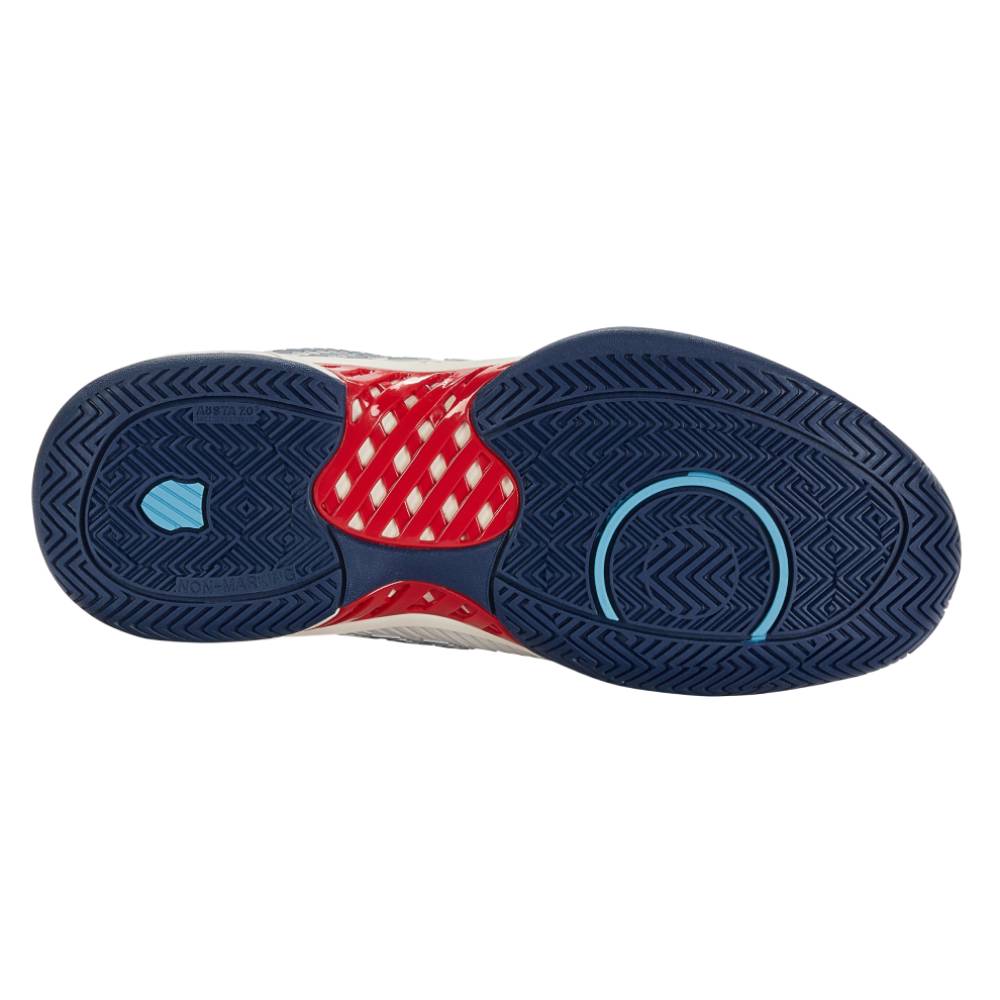 K-Swiss Hypercourt Express 2 Men's Tennis Shoe (White/Blue) - RacquetGuys.ca