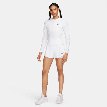 Nike Women's Dri-FIT Advantage Short (White/Black) - RacquetGuys.ca