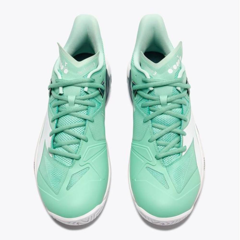 Diadora B.Icon 3 Men's Tennis Shoe (Cabbage/White) - RacquetGuys.ca