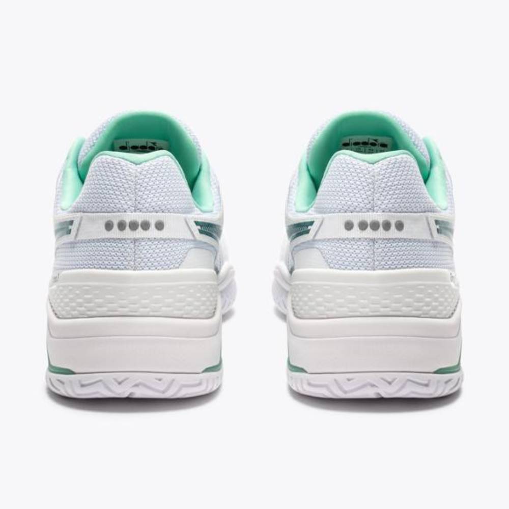 Diadora Blushield Torneo 3 Men's Tennis Shoe (White/Shaded Spruce) - RacquetGuys.ca