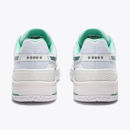 Diadora Blushield Torneo 3 Men's Tennis Shoe (White/Shaded Spruce) - RacquetGuys.ca