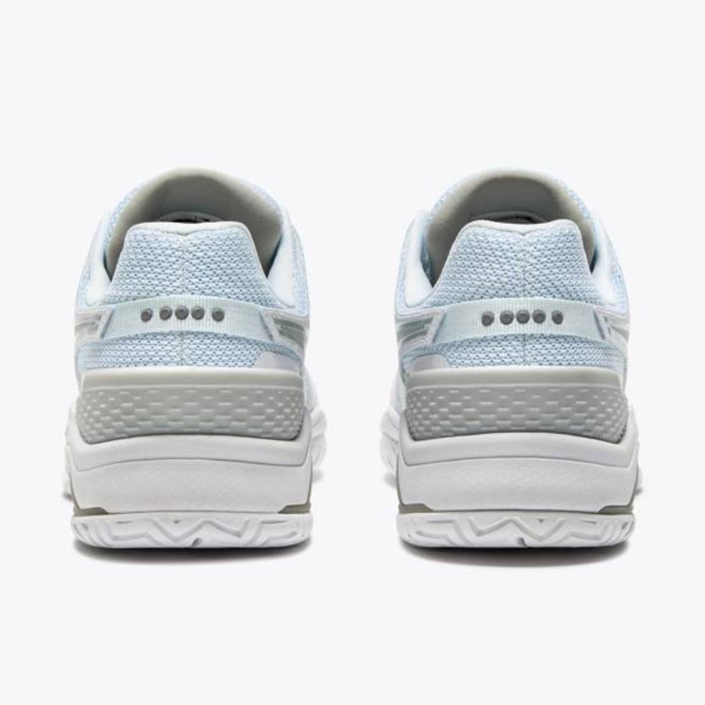 Diadora Blushield Torneo 3 Women's Tennis Shoe (White/Silver) - RacquetGuys.ca