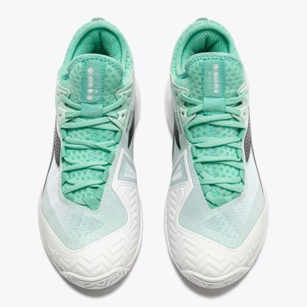 Diadora Speed Blushield Fly 5 Women's Tennis Shoe (Cabbage/ Black/White) - RacquetGuys.ca