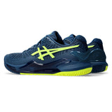 Asics Gel Resolution 9 Men's Tennis Shoe (Mako Blue/Safety Yellow) - RacquetGuys.ca