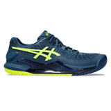 Asics Gel Resolution 9 Men's Tennis Shoe (Mako Blue/Safety Yellow)