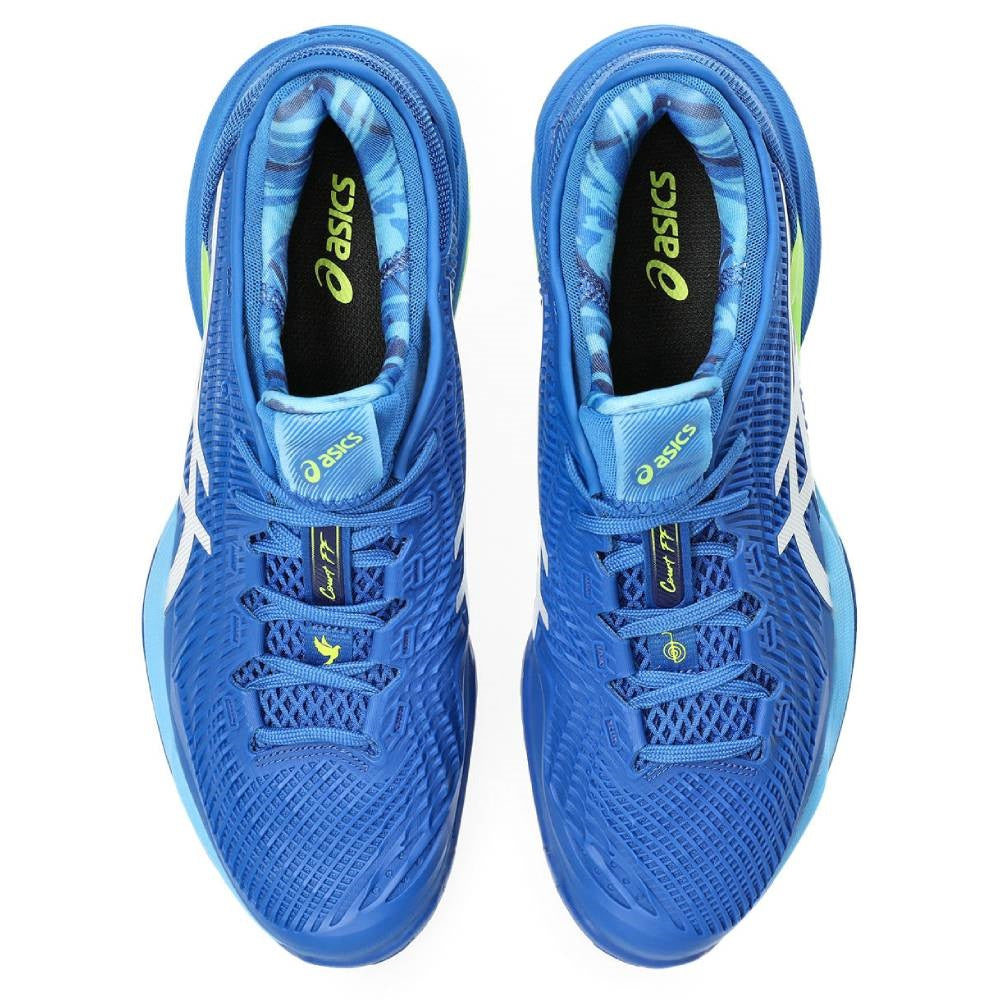 Asics Court FF 3 Novak Men's Tennis Shoe (Blue/White) - RacquetGuys.ca