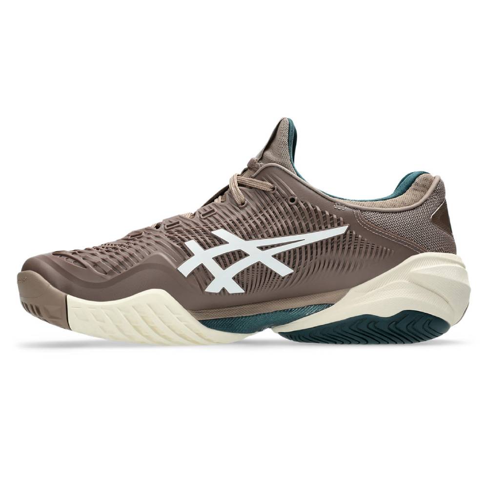 Asics Court FF 3 Men's Tennis Shoe (Taupe Grey/White) - RacquetGuys.ca