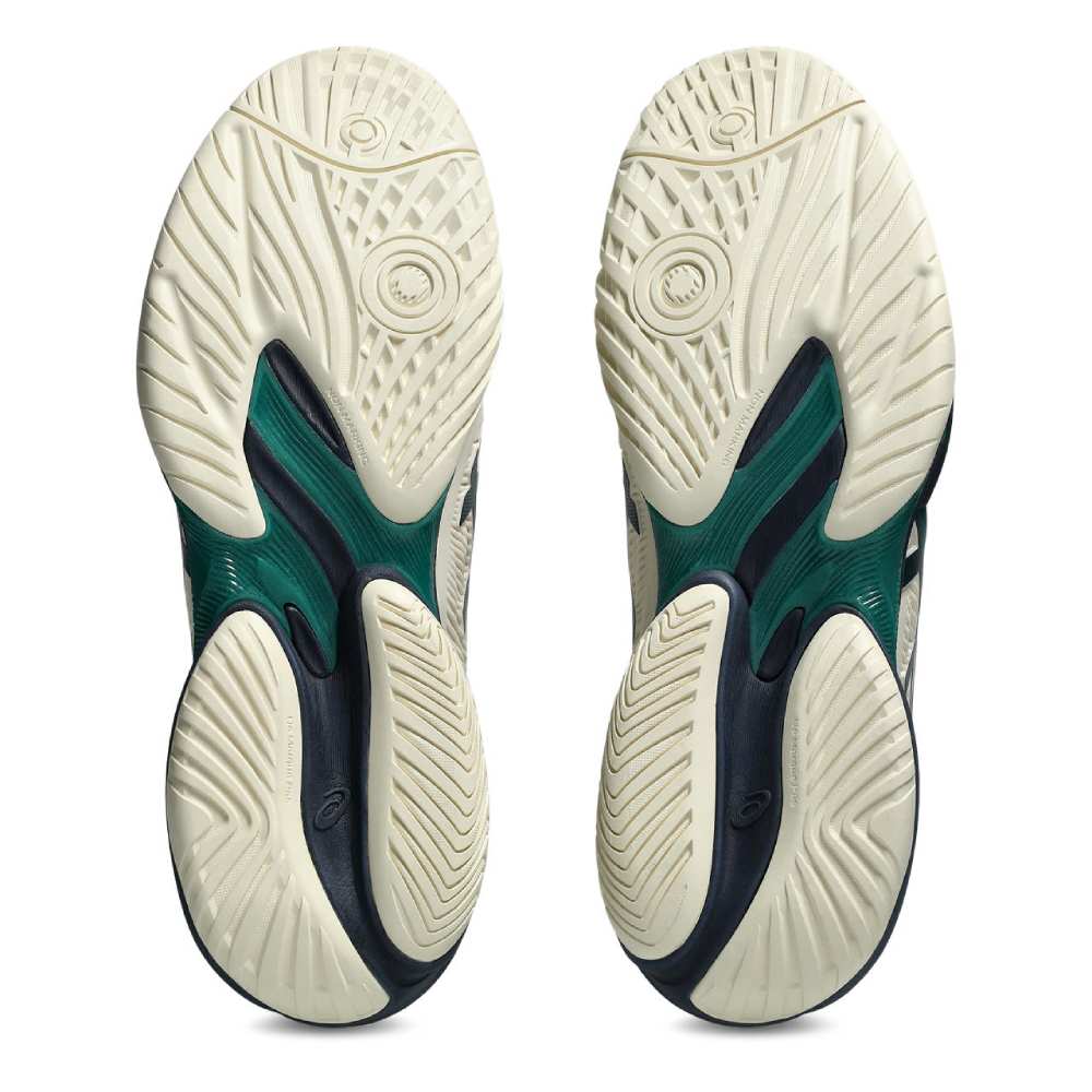 Asics Court FF 3 Men's Tennis Shoe (Cream/Jasper Green) - RacquetGuys.ca