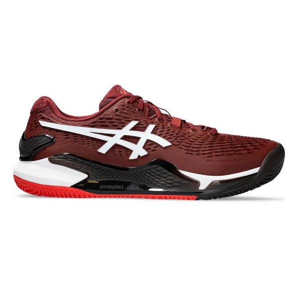 Asics Gel Resolution 9 Clay Men's Tennis Shoe (Red/White)