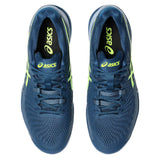 Asics Gel Resolution 9 Wide Men's Tennis Shoe (Mako Blue/Safety Yellow) - RacquetGuys.ca