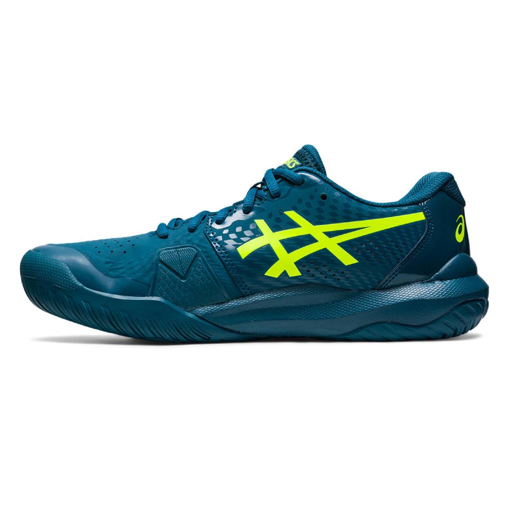 Asics Gel Challenger 14 Men's Tennis Shoe (Blue/Yellow) - RacquetGuys.ca