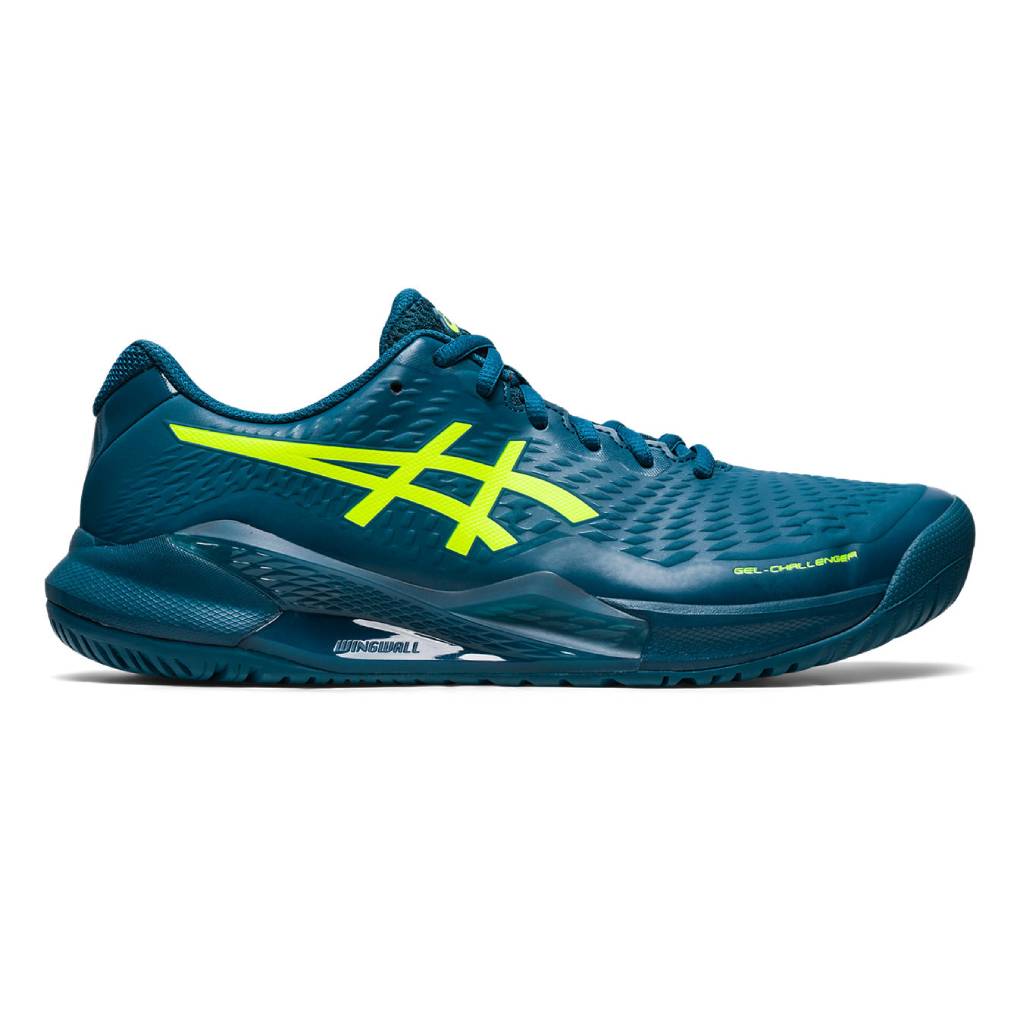 Asics Gel Challenger 14 Men's Tennis Shoe (Blue/Yellow) - RacquetGuys.ca