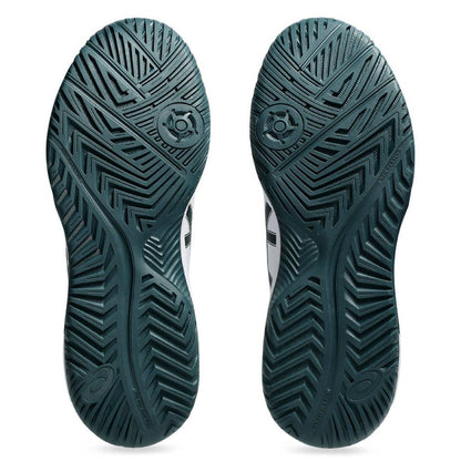 Asics Gel Dedicate 8 Men's Tennis Shoe (White/Saxon Green) - RacquetGuys.ca