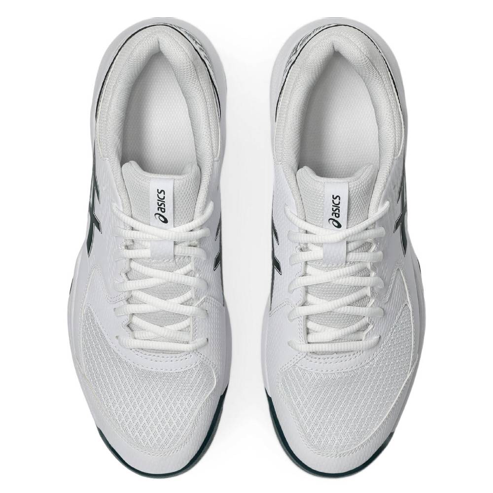 Asics Gel Dedicate 8 Men's Tennis Shoe (White/Saxon Green) - RacquetGuys.ca