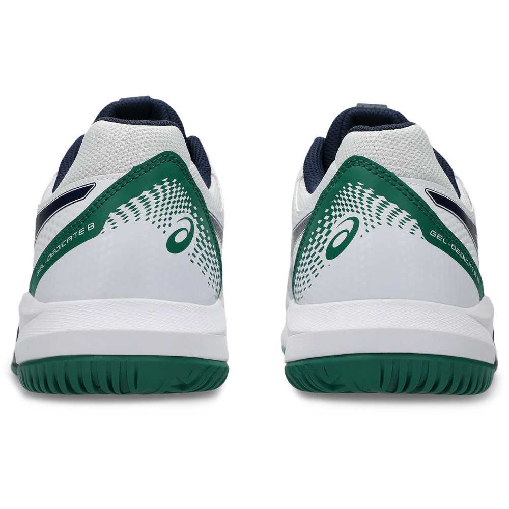 Asics Gel Dedicate 8 Men's Tennis Shoe (White/Midnight) - RacquetGuys.ca
