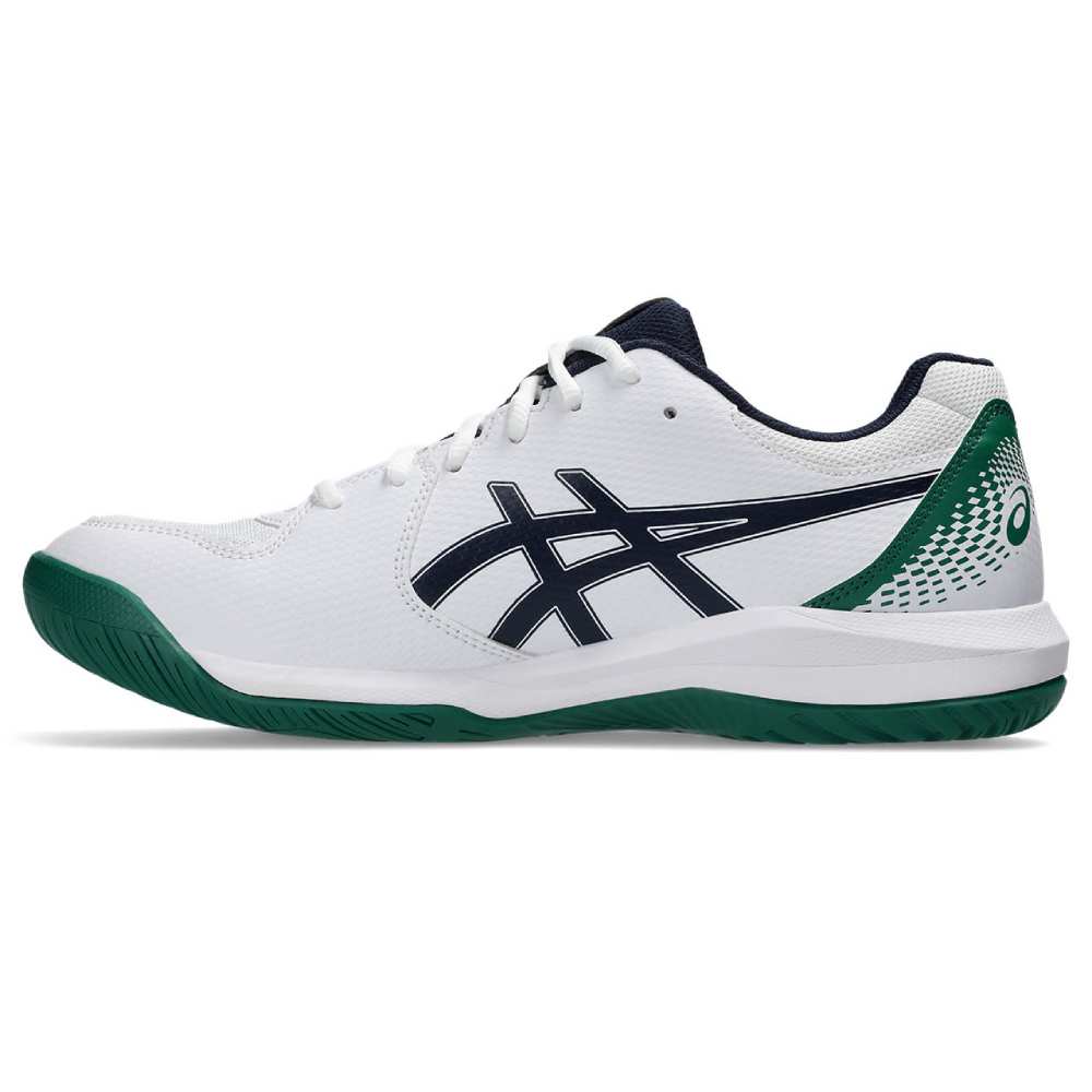 Asics Gel Dedicate 8 Men's Tennis Shoe (White/Midnight) - RacquetGuys.ca