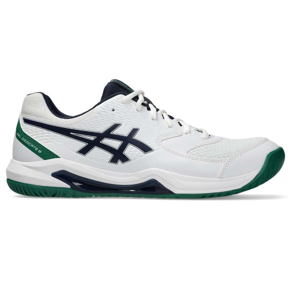 Asics Gel Dedicate 8 Men's Tennis Shoe (White/Midnight) - RacquetGuys.ca