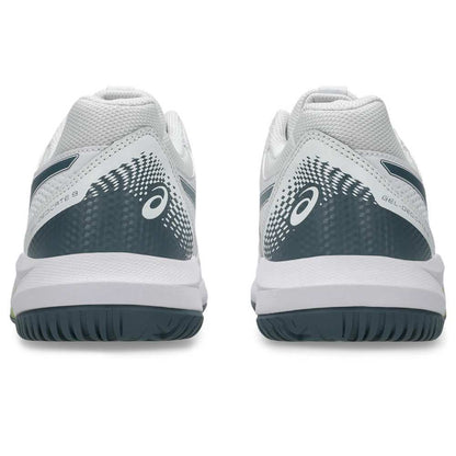 Asics Gel Dedicate 8 Men's Tennis Shoe (White/Ironclad) - RacquetGuys.ca