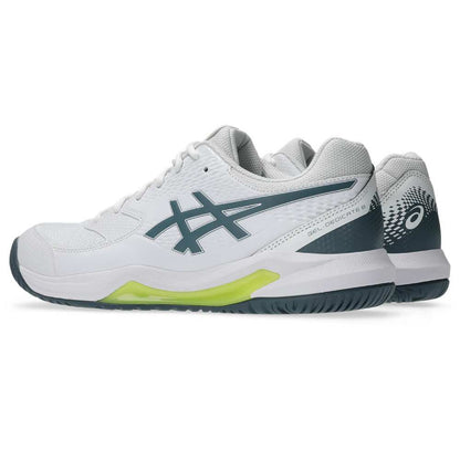 Asics Gel Dedicate 8 Men's Tennis Shoe (White/Ironclad) - RacquetGuys.ca