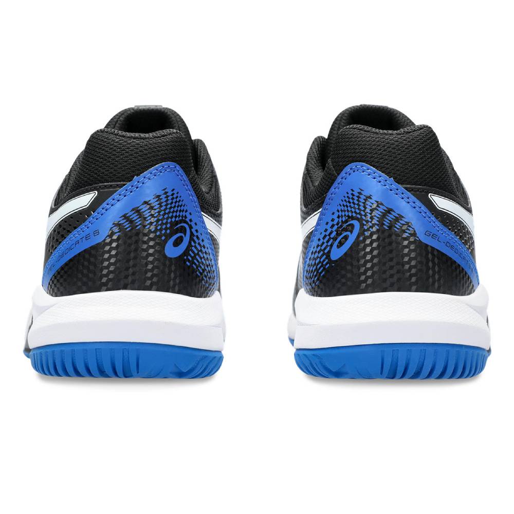 Asics Gel Dedicate 8 Wide Men's Tennis Shoe (Black/Blue) | RacquetGuys.ca