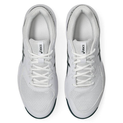 Asics Gel Dedicate 8 Wide Men's Tennis Shoe (White/Saxon Green) - RacquetGuys.ca