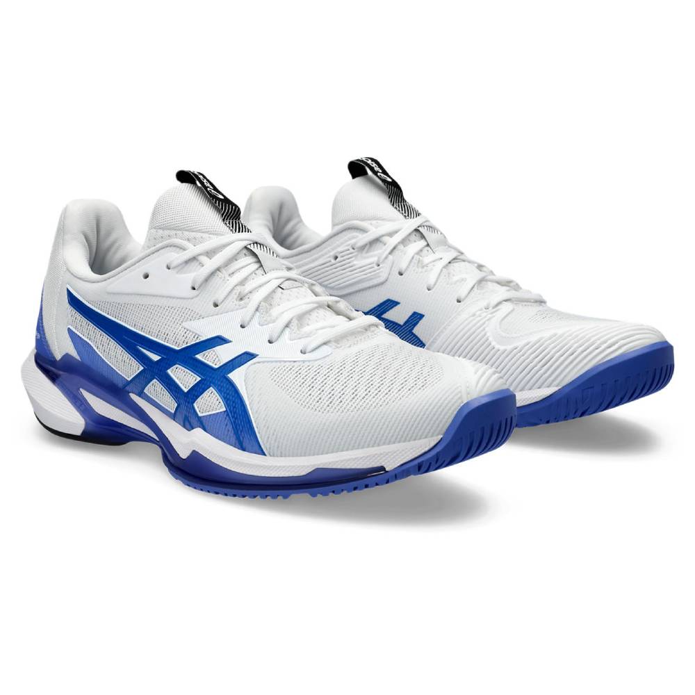 Asics Solution Speed FF 3 Men's Tennis Shoe (White/Tuna Blue) - RacquetGuys.ca