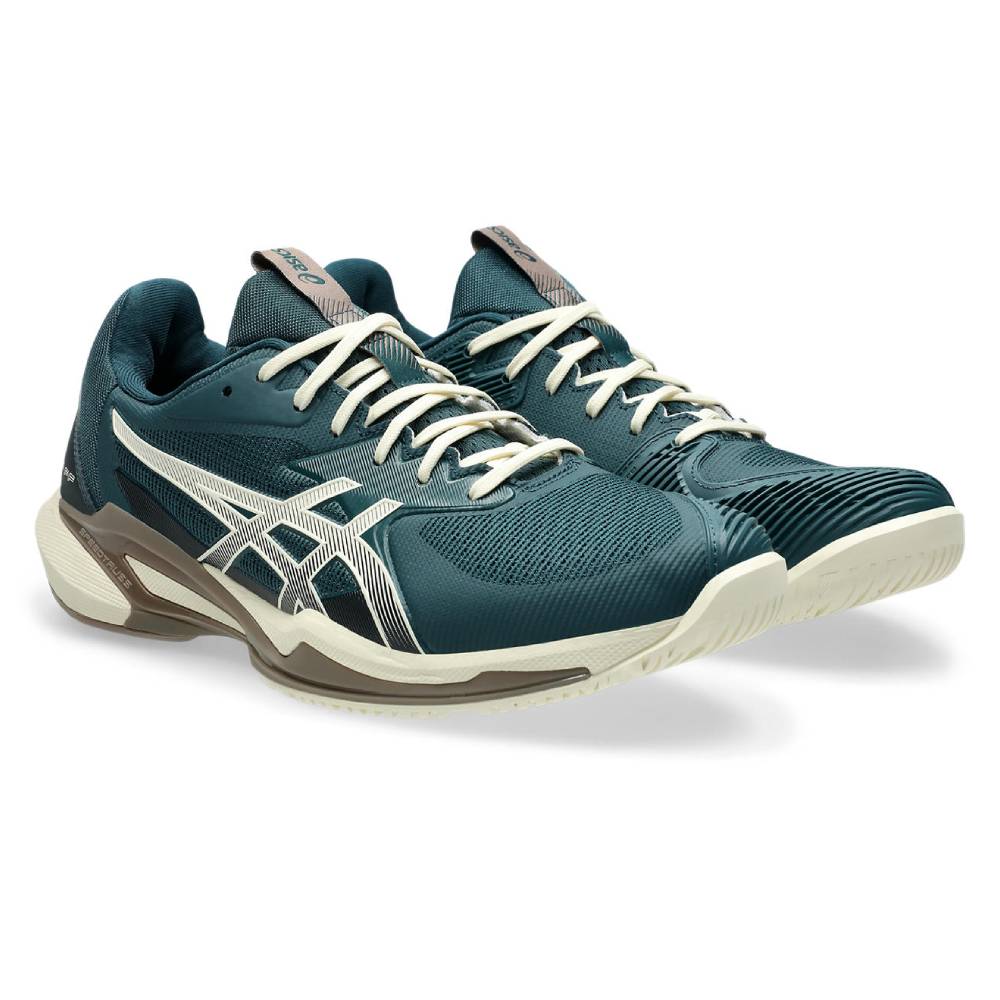 Asics Solution Speed FF 3 Men's Tennis Shoe (Saxon Green/Birch) - RacquetGuys.ca