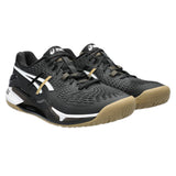Asics Gel Resolution 9 Men's Tennis Shoe (Black/Brown) - RacquetGuys.ca