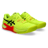 Asics Gel Resolution 9 Paris Edition Men's Tennis Shoe (Safety Yellow/Black) - RacquetGuys.ca