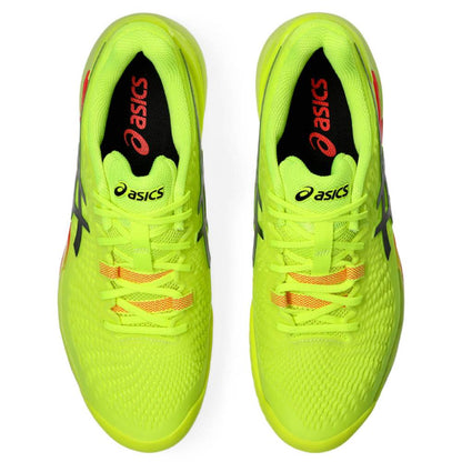 Asics Gel Resolution 9 Paris Edition Men's Tennis Shoe (Safety Yellow/Black) - RacquetGuys.ca