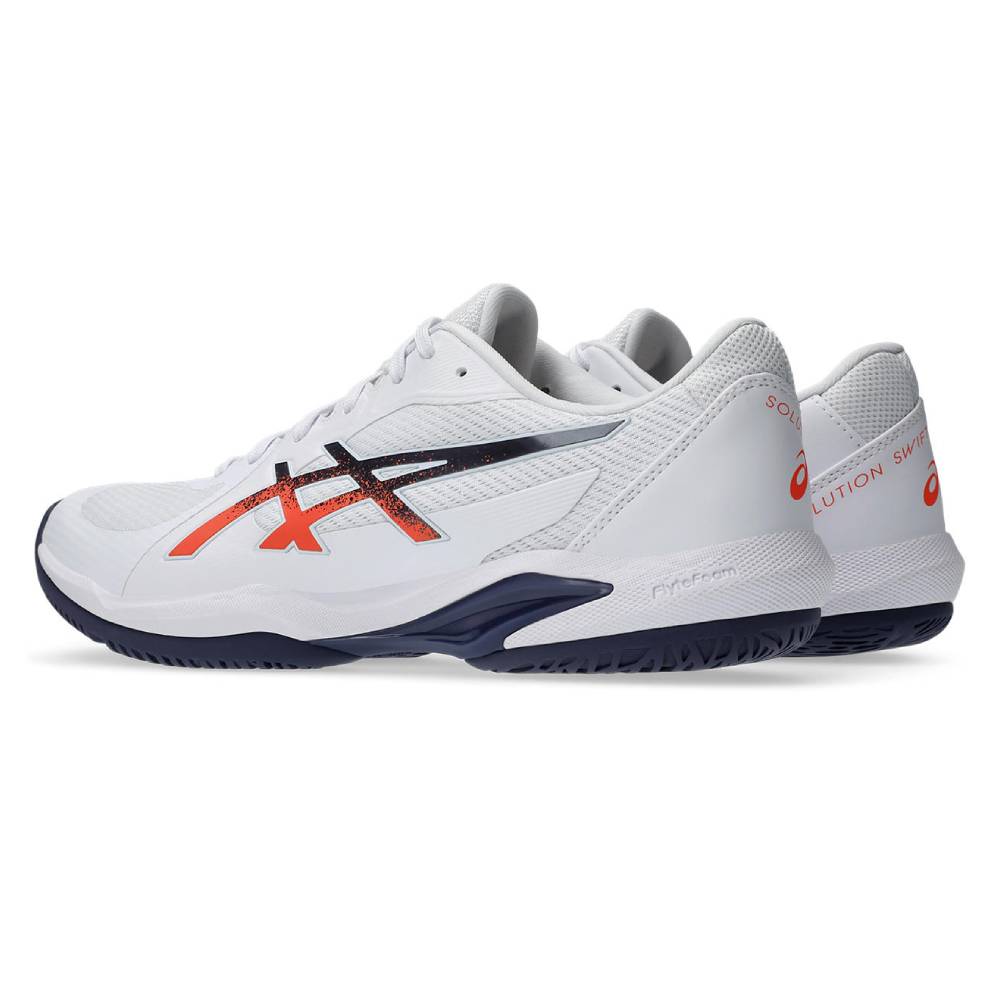 Asics Solution Swift FF 2 Men's Tennis Shoe (White/Nova Orange) - RacquetGuys.ca