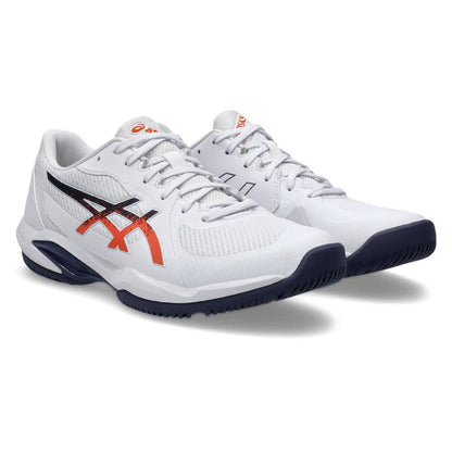 Asics Solution Swift FF 2 Men's Tennis Shoe (White/Nova Orange) - RacquetGuys.ca