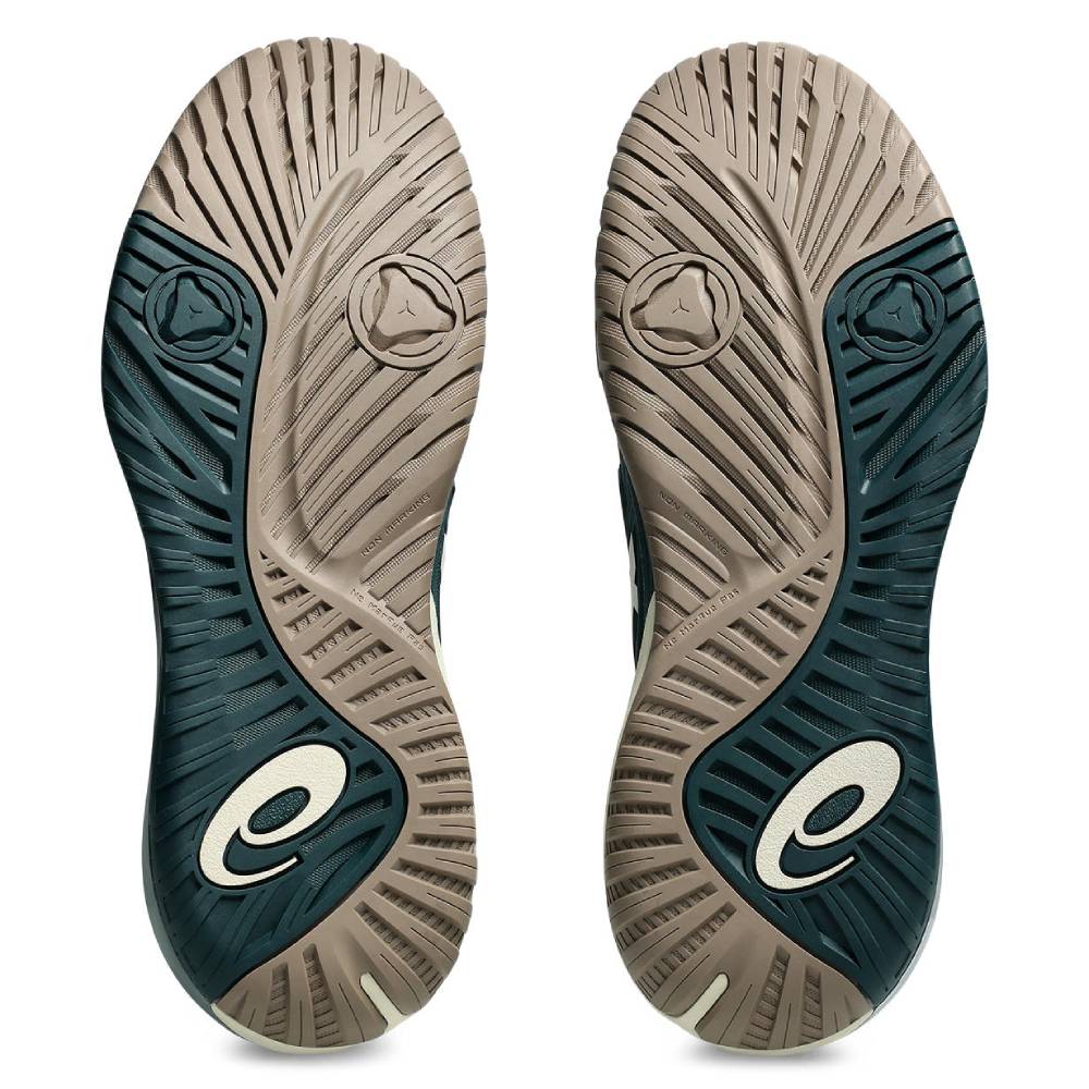 Asics Gel Resolution X Men's Tennis Shoe (Saxon Green/Birch) - RacquetGuys.ca